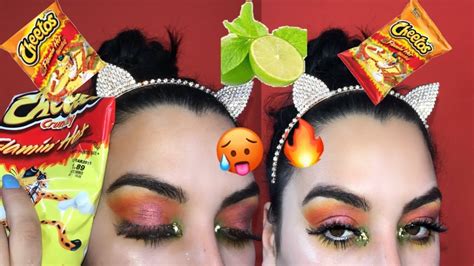 FLAMING HOT CHEETOS CON LIMA INSPIRED MAKEUP LOOK CANVAS BEAUTY YouTube