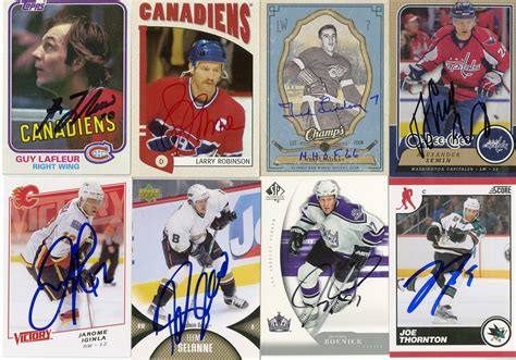 Lot Detail - Lot of (100) Autographed Hockey Cards w/ Many Stars & Hall ...