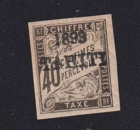 Timbre Tahiti Taxe Colonie Fran Aise N C Duval Neuf Gomme