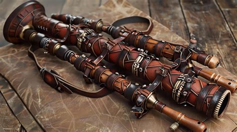 Premium Photo An Adventurers Bagpipes Made Of The Finest Materials