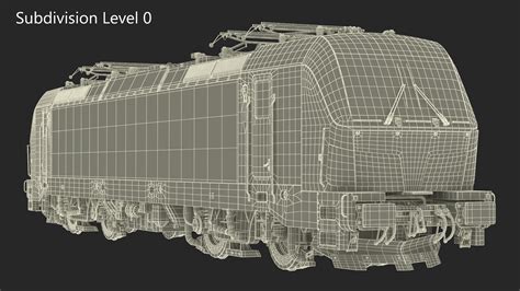 Siemens Vectron Locomotive White Rigged For Maya D Model Turbosquid