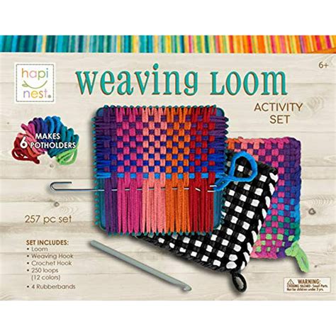 Hapinest Make Your Own Potholders Weaving Loom Kit Arts and Crafts Kit ...