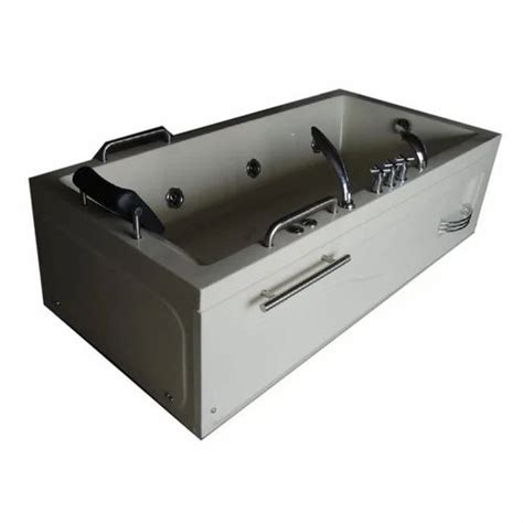 White Vapore Acrylic Rectangular Bath Tub For Bathroom X X Feet