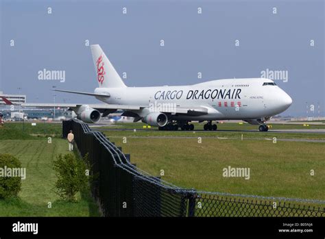 Dragonair Cargo Boeing 747 400BCF Taxiing For Take Off At Manchester