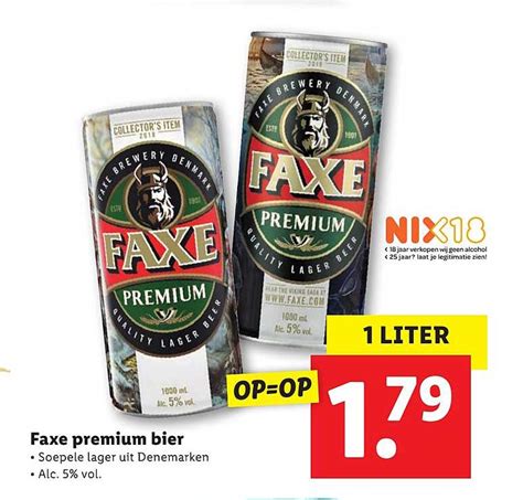 Faxe Premium Bier Aanbieding Bij Lidl 1Folders Nl