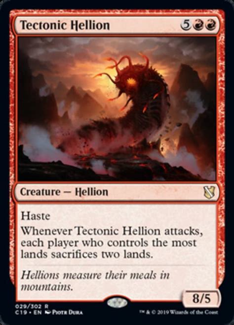 Tectonic Hellion Hellion Magic The Gathering Cards Mtg