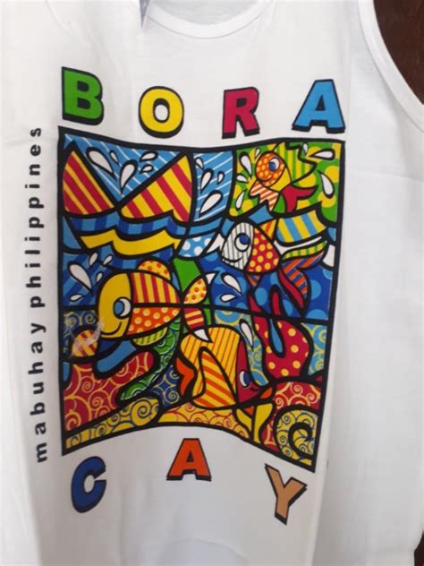 Boracay Souvenir Sando Mens Fashion Tops And Sets Formal Shirts On