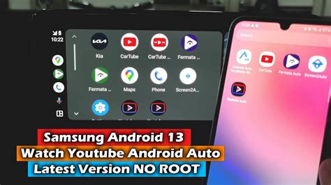 Samsung Android 13 Watch Youtube On Android Auto Latest Version NO