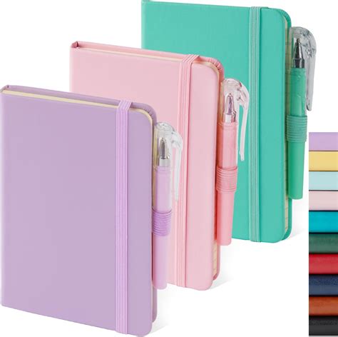 Amazon NIRMIRO 3 Pack Small Notebook Journal With Pen A6 Mini