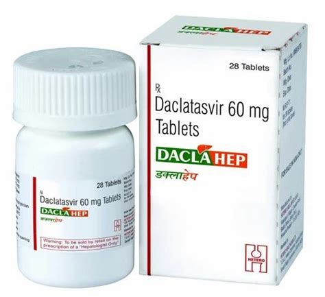 Daclatasvir Mg Mg Daclahep Tablet A Bottle Of Tablets At Rs