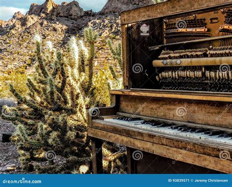 Abandoned Piano Of The Nelson Ghost Town Editorial Photo