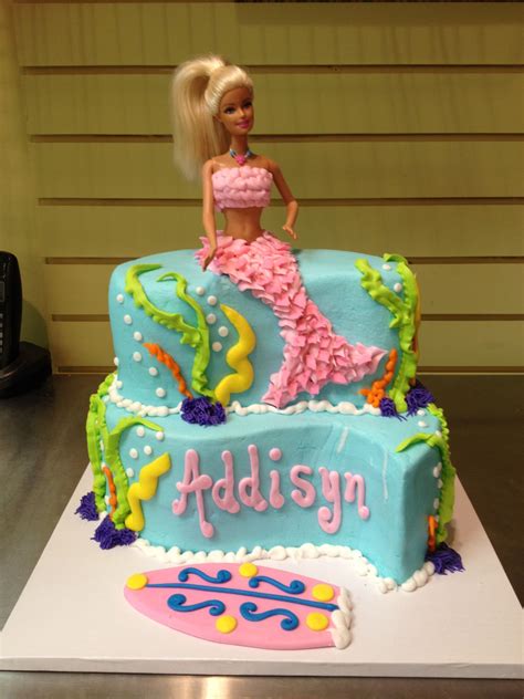 Barbie Mermaid | Mermaid birthday cakes, Mermaid cakes, Party cakes