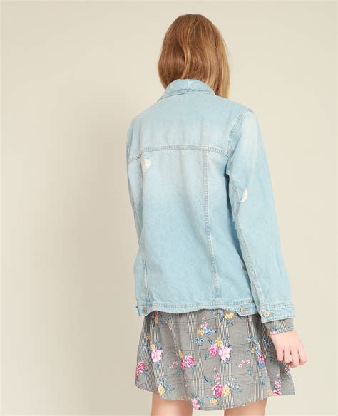 Veste En Jean Oversized Bleu Délavé 323254684a06 Pimkie