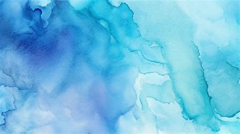 Vector Illustration Of A Vibrant Blue Abstract Watercolor Stain Texture