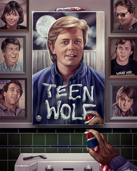 Teen Wolf 1985 Fan Movie Art Michael J. Fox | 80er filme, Filme serien, Filme