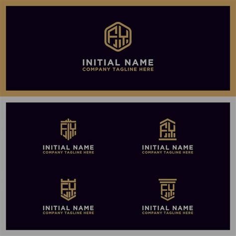 Premium Vector Inspiring Logo Design Set For Companies From The