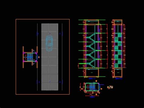 Diseno De Cisterna Tanque Elevado En Autocad Librer A Cad