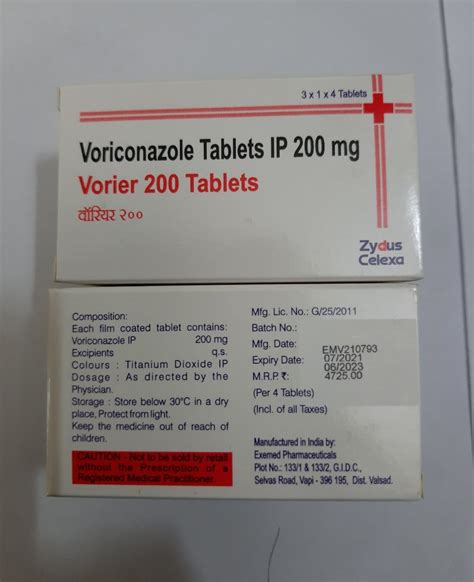 Voriconazole Tablet Voriconazole Tablets Latest Price Manufacturers