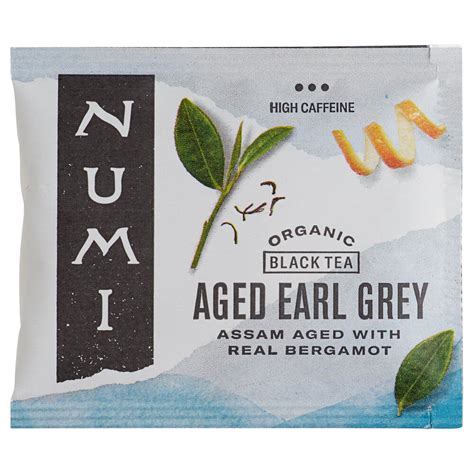 Numi Organic Aged Earl Grey Tea Bags 100 Case