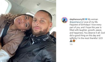 Steph Curry Shares Warm Hearted Message To His Wife Ayesha Curry On Her Birthday All You Need