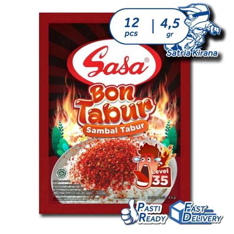 Jual Sasa Bon Tabur Cabe Sambal Level Sachet Renteng Lv