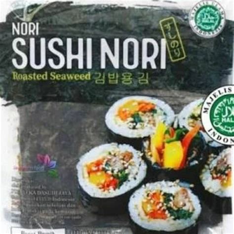 Jual Sushi Nori Sheet Gold Lembar Roasted Seaweed Halal Shopee