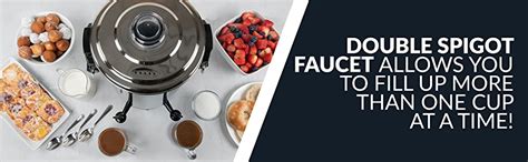 Homecraft Cup Coffee Urn And Hot Beverage Dispenser With Dripless Faucet Quick Brewing