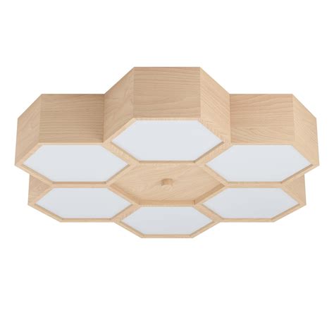 Plafoniera Industrial Mirlas Luci Legno Marrone Leroy Merlin