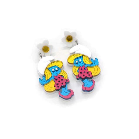 Smurfette Earrings Funk Da Queen