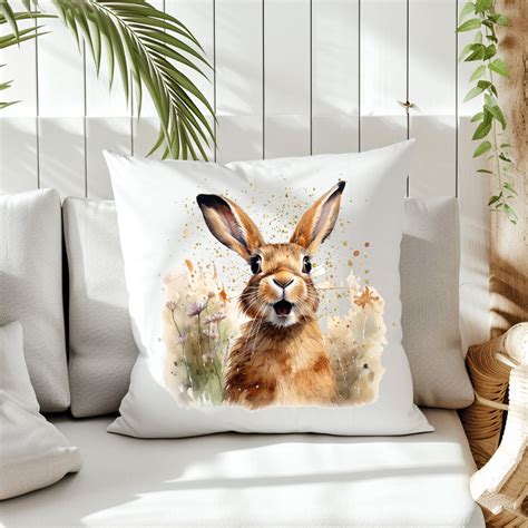 Spring Hare Couch Cushions Hare Related Ts Beautifully Handmade Uk