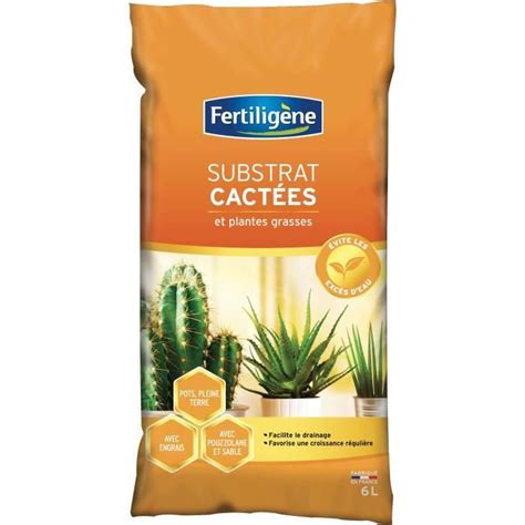 FERTILIGÈNE Terreau cactées 6L Cdiscount Jardin