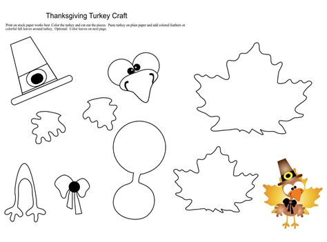 10 Best Printable Thanksgiving Arts And Crafts Pdf For Free At Printablee