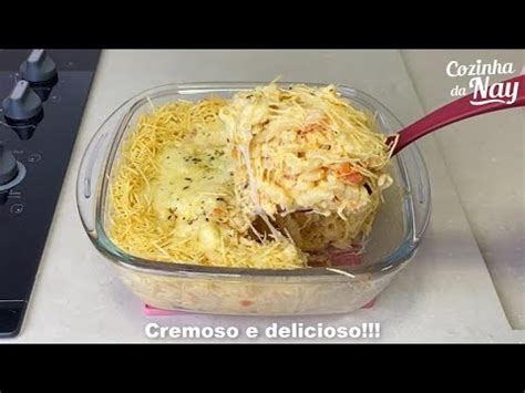 Macarr O De Forno Super Cremoso De Forno Ao Molho Fricass Youtube