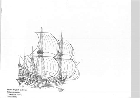 Galleon Drawing at GetDrawings | Free download