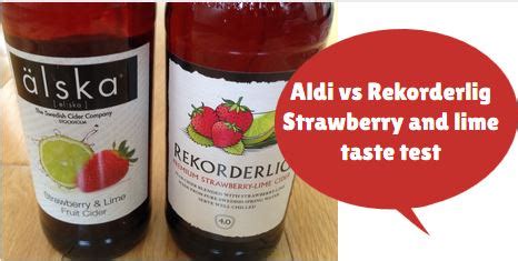 Rekorderlig vs Aldi's alska strawberry and lime cider - Money saving ...