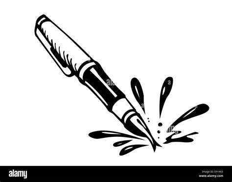 black ink on white background Stock Photo - Alamy