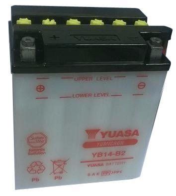 Bateria Motos Yuasa Yb14 B2 12v 14ah VZH Van Zandweghe Hnos