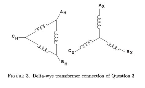 Solved A delta-wye connected transformer is shown in | Chegg.com