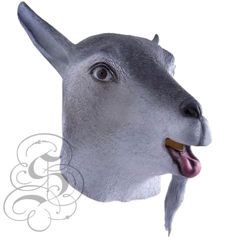 Deluxe Latex Realistic Animal Grey Goat Mask Ape For Cosplay Etsy Uk