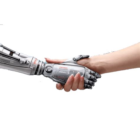 Png تصویر دست دادن ربات و انسان Robot And Human Shake Hands Png