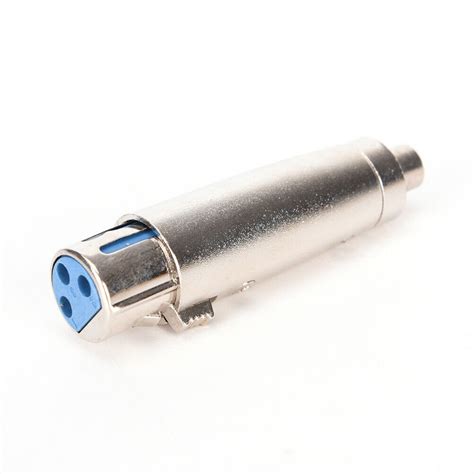 Pin Xlr F Mea Para Rca F Mea Jack Adaptador De Udio Cabo Do