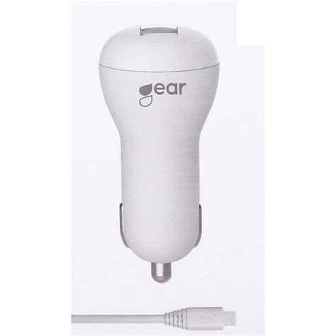 Gear Laddare V Xusb A Vit Lightning Kabel Rund M Mfi