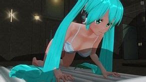 D Hentai Hatsune Miku Jerks Off Your Cock By The Pool Yehporn