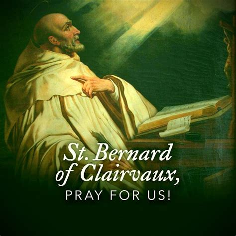 St. Bernard of Clairvaux | Pray for us, Bernard of clairvaux, Pray