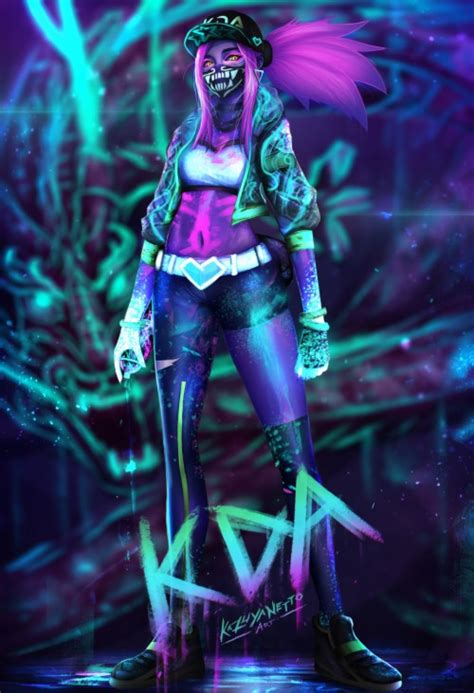 K da Akali By 악츄 Hd k Wallpaper Background Fan Art Lol Akali Kda Hentai HD