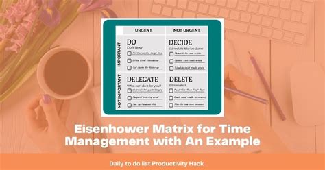 What Is Eisenhower Matrix With Example For Time Management Eisenhower