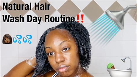 Natural Hair Wash Day Routine Youtube