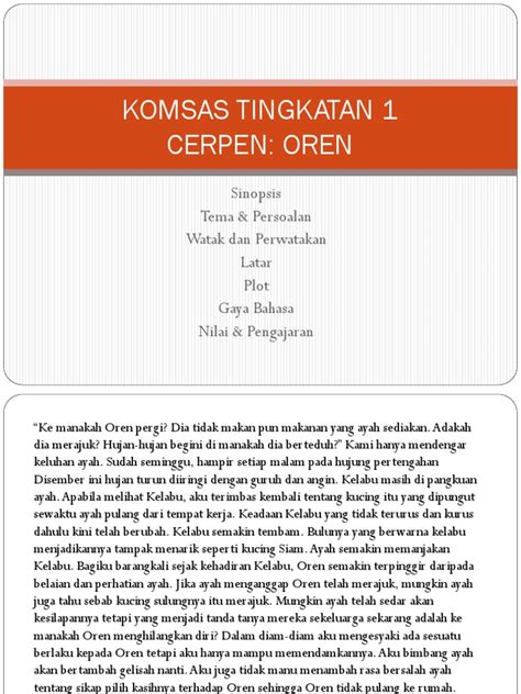 Cerpen Oren Pdf
