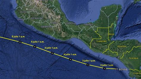 Tormenta Tropical Bonnie Se Convertir A En Hurac N Este Lunes Afectar