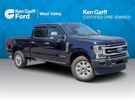 Pre Owned 2022 Ford F 350 Platinum 4 Door Crew Cab Truck In West Valley City Ned58639w Ken